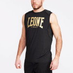 t-shirt smanicata Leone nero oro