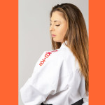 Karategi KO kumite Agonista WKF Premiere League rosso blu