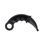 coltello karambit gomma termoplastica nera