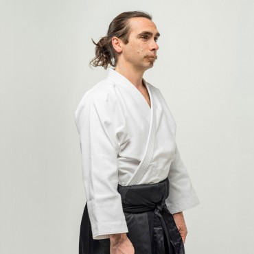 Aikidogi giacca Aikido bianca per Hakama Fuji Mae