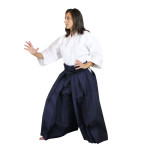 hakama tradizionale colore blu