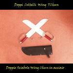 doppie sciabole Coltelli a Fafalla Wing Chun in acciaio inox