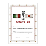 diploma karate graduazione - Futura Sport