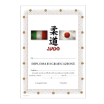 diploma judo graduazione - Futura Sport